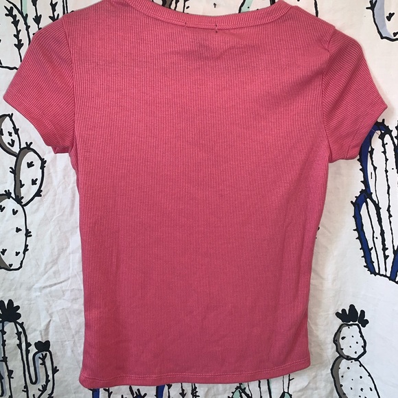 Pink Fitted Rue21 Sun Patterned Tee - Picture 3 of 3